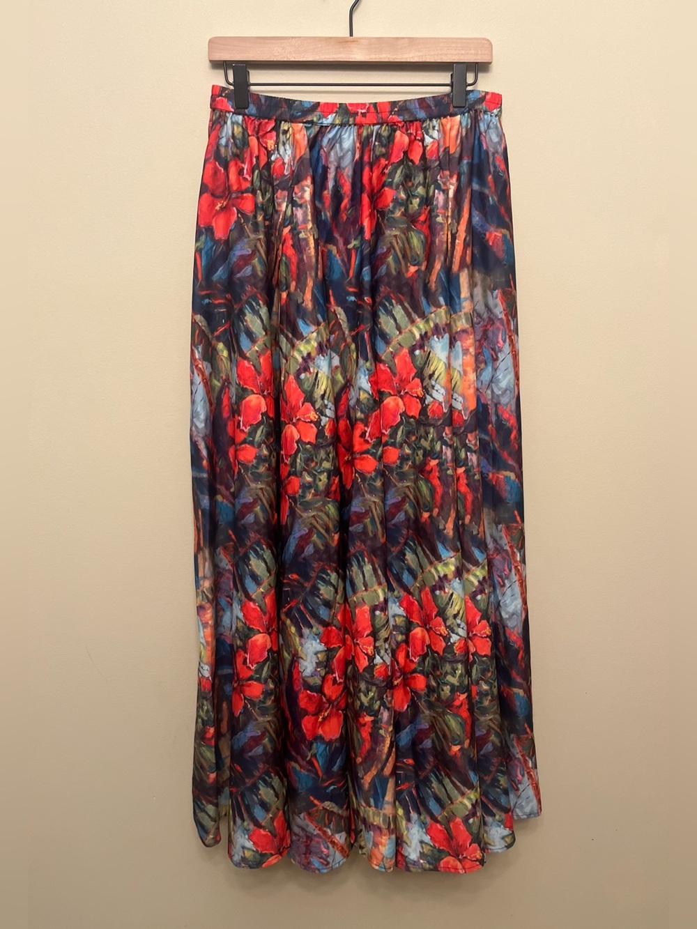 NWT Christian Siriano New York Tropical Floral Maxi Skirt Women's Medium